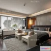 1241846 - BEDROOM - MODERN STYLE - VRAY  CORONA - 3D MODEL - 2047