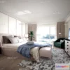 1241848 - BEDROOM - MODERN STYLE - VRAY  CORONA - 3D MODEL - 2048