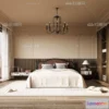 1241876 - BEDROOM - MODERN STYLE - CORONA - 3D MODEL - 2062