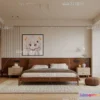 1241920 - BEDROOM - MODERN STYLE - VRAY  CORONA - 3D MODEL - 2084