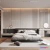 1241928 - BEDROOM - MODERN STYLE - VRAY  CORONA - 3D MODEL - 2088