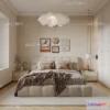 1241950 - BEDROOM - MODERN STYLE - CORONA - 3D MODEL - 2099