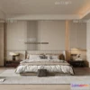 1241954 - BEDROOM - MODERN STYLE - CORONA - 3D MODEL - 2101