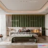 1242022 - BEDROOM - MODERN STYLE - CORONA - 3D MODEL - 2135