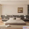 1242024 - BEDROOM - MODERN STYLE - VRAY  CORONA - 3D MODEL - 2136
