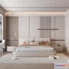 1242072 - BEDROOM - MODERN STYLE - VRAY  CORONA - 3D MODEL - 2160