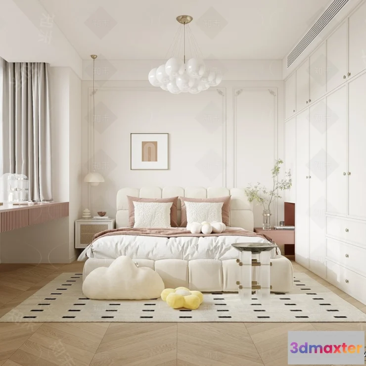 1358686 - Bedroom - 3D Interior Scenes - Modern Style - 3D Models - 104 3D Max