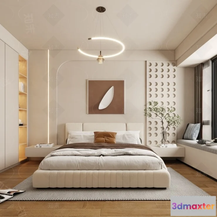 1358725 - Bedroom - 3D Interior Scenes - Modern Style - 3D Models - 105 3D Max