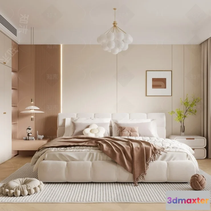 1359057 - Bedroom - 3D Interior Scenes - Modern Style - 3D Models - 110 3D Max