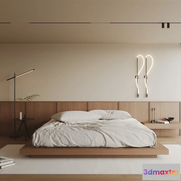 1359185 - Bedroom - 3D Interior Scenes - Modern Style - 3D Models - 112 3D Max