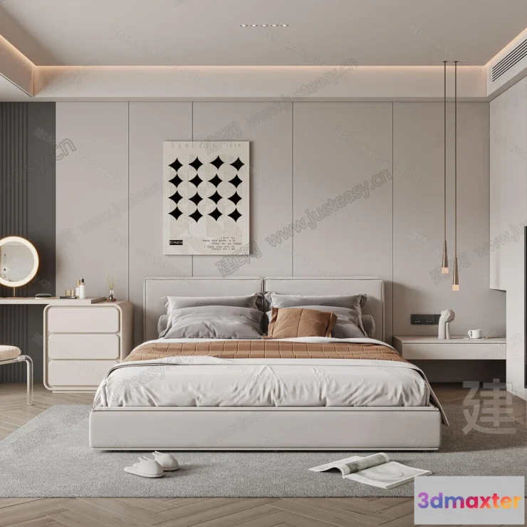 1359252 - Bedroom - 3D Interior Scenes - Modern Style - 3D Models - 113 3D Max