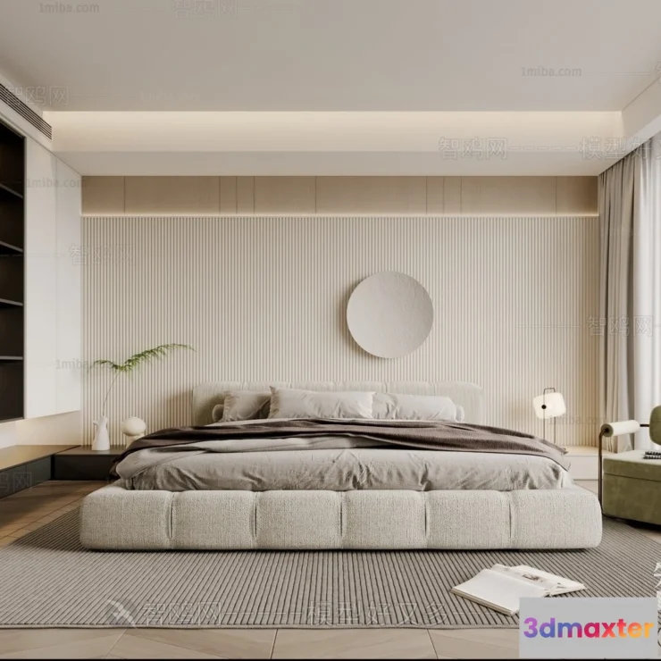 1360970 - Bedroom - 3D Interior Scenes - Modern Style - 3D Models - 138 3D Max