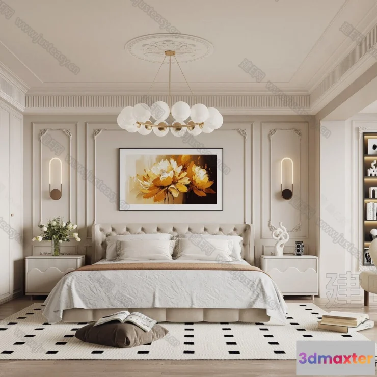 1361325 - Bedroom - 3D Interior Scenes - Modern Style - 3D Models - 143 3D Max