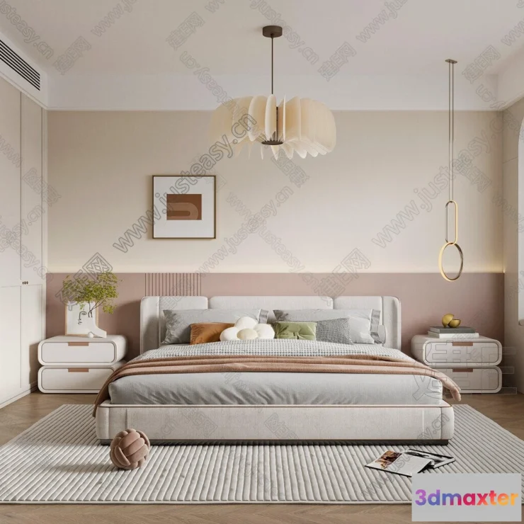 1361458 - Bedroom - 3D Interior Scenes - Modern Style - 3D Models - 145 3D Max