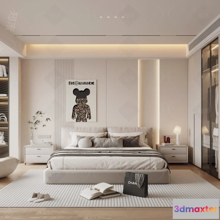 1362680 - Bedroom - 3D Interior Scenes - Modern Style - 3D Models - 161 3D Max