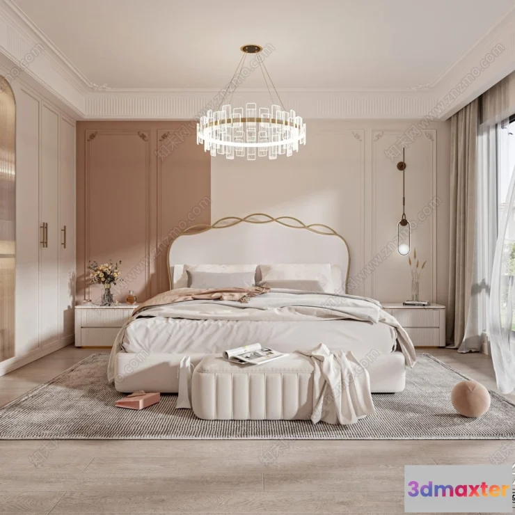 1363013 - Bedroom - 3D Interior Scenes - Modern Style - 3D Models - 166 3D Max