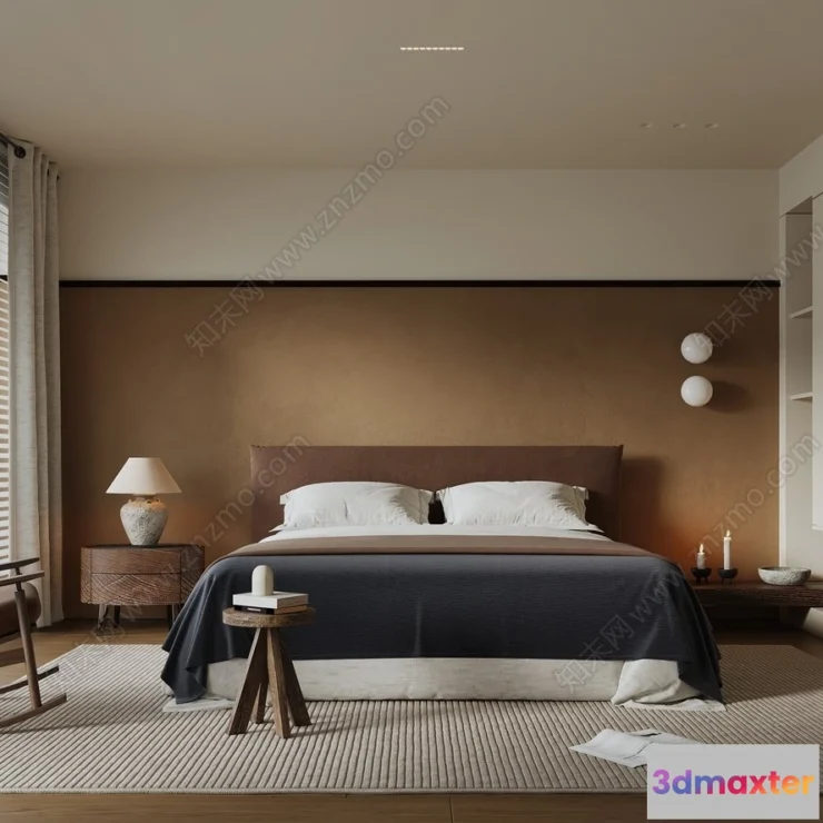 1363078 - Bedroom - 3D Interior Scenes - Modern Style - 3D Models - 167 3D Max