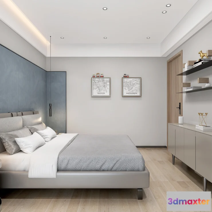 1363474 - Bedroom - Modern Style 3D Scenes - Interior Design - 008 3D Max