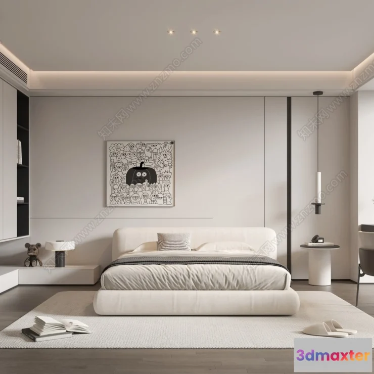 1363634 - Bedroom - 3D Interior Scenes - Modern Style - 3D Models - 175 3D Max