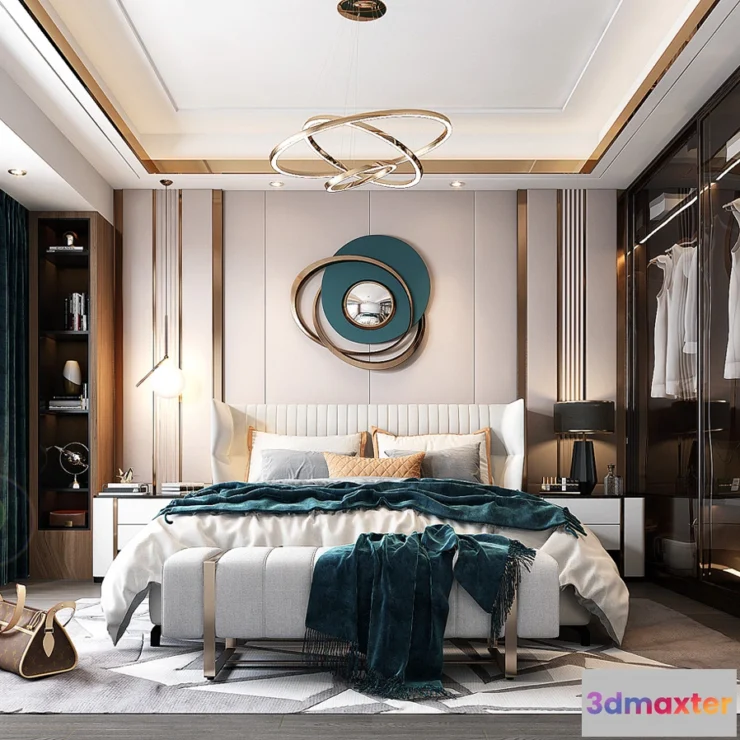 1364140 - Bedroom - Modern Style 3D Scenes - Interior Design - 018 3D Max