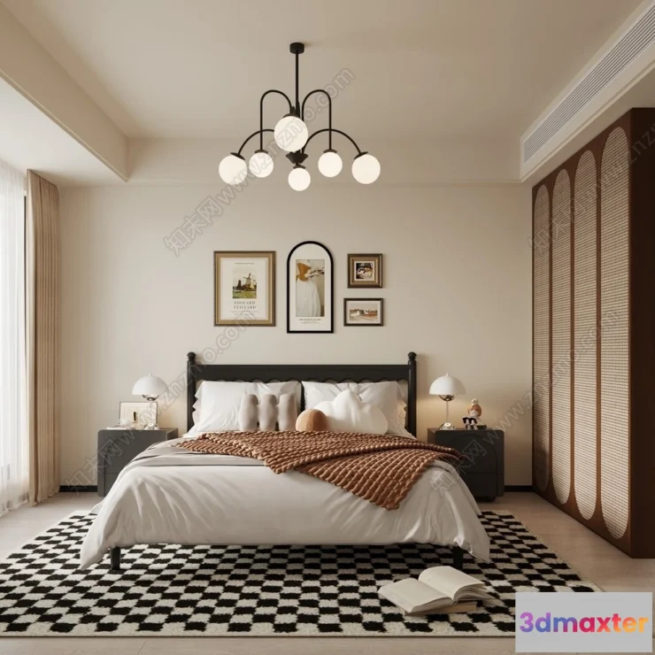 1364255 - Bedroom - 3D Interior Scenes - Modern Style - 3D Models - 184 3D Max