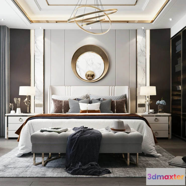 1364276 - Bedroom - Modern Style 3D Scenes - Interior Design - 020 3D Max
