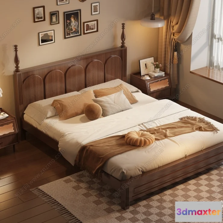 1364532 - Bedroom - 3D Interior Scenes - Modern Style - 3D Models - 188 3D Max