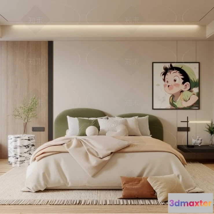 1364600 - Bedroom - 3D Interior Scenes - Modern Style - 3D Models - 189 3D Max