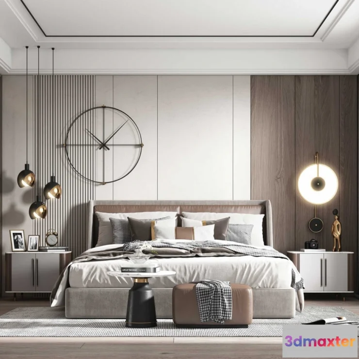 1364652 - Bedroom - Modern Style 3D Scenes - Interior Design - 026 3D Max