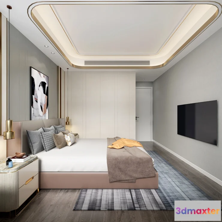 1364763 - Bedroom - Modern Style 3D Scenes - Interior Design - 028 3D Max