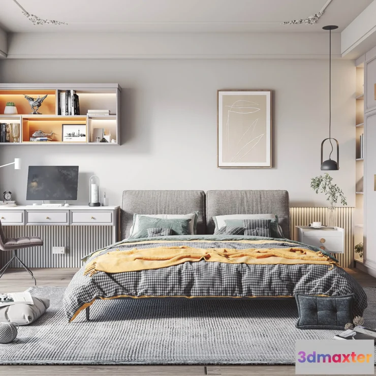 1364895 - Bedroom - Modern Style 3D Scenes - Interior Design - 030 3D Max