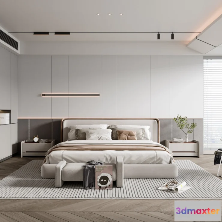 1365026 - Bedroom - Modern Style 3D Scenes - Interior Design - 032 3D Max