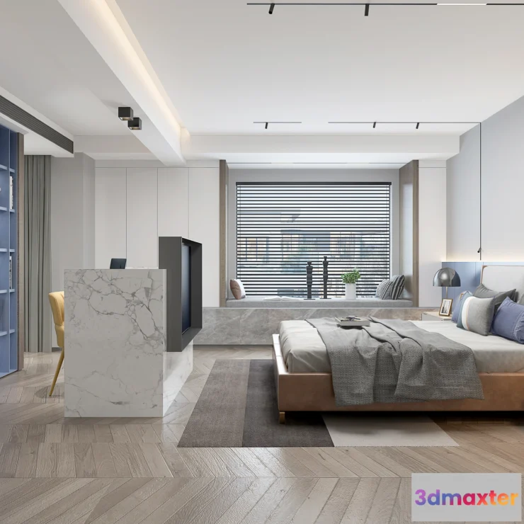 1365163 - Bedroom - Modern Style 3D Scenes - Interior Design - 034 3D Max