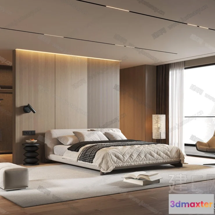 1365406 - Bedroom - 3D Interior Scenes - Modern Style - 3D Models - 201 3D Max