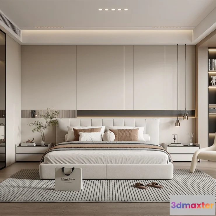 1365424 - Bedroom - Modern Style 3D Scenes - Interior Design - 038 3D Max