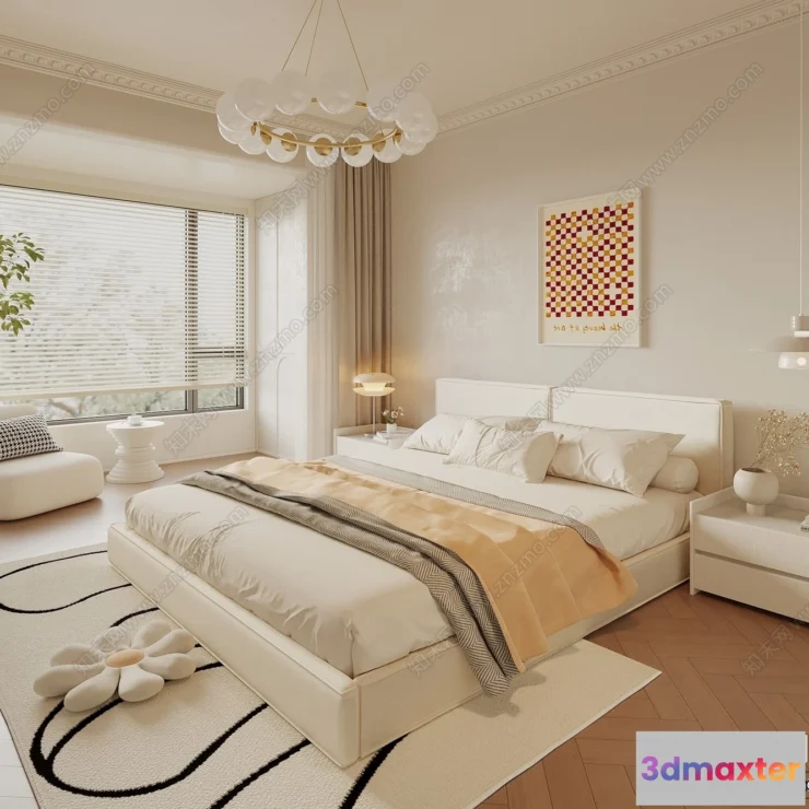 1365474 - Bedroom - 3D Interior Scenes - Modern Style - 3D Models - 202 3D Max