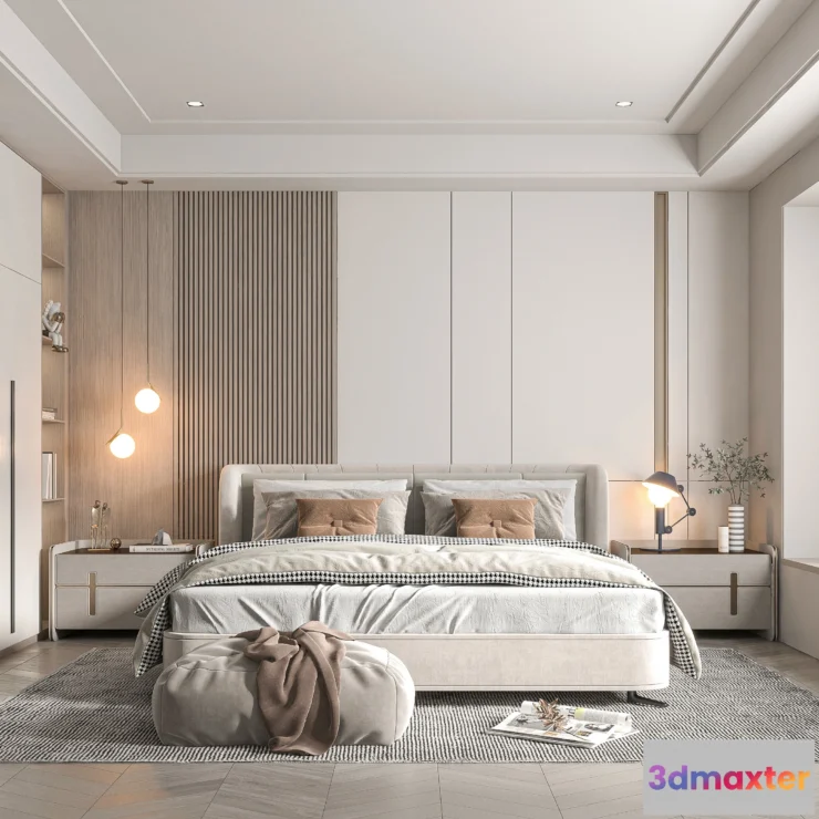 1365562 - Bedroom - Modern Style 3D Scenes - Interior Design - 040 3D Max