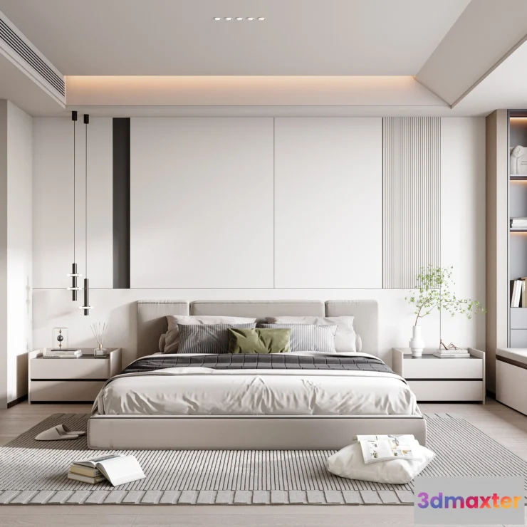 1365708 - Bedroom - Modern Style 3D Scenes - Interior Design - 042 3D Max