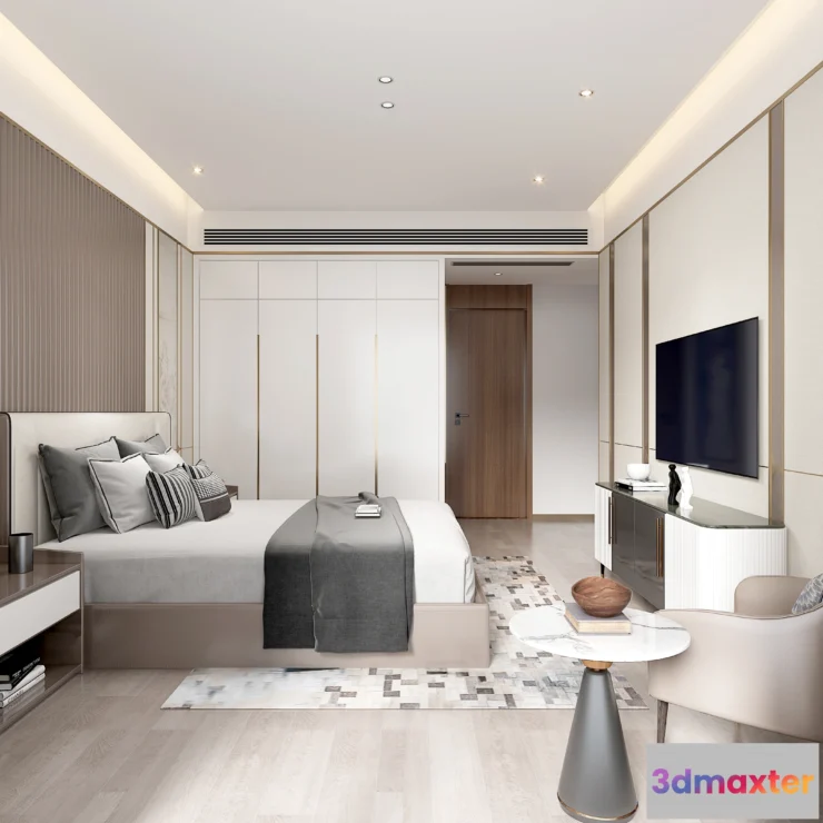 1365766 - Bedroom - Modern Style 3D Scenes - Interior Design - 043 3D Max