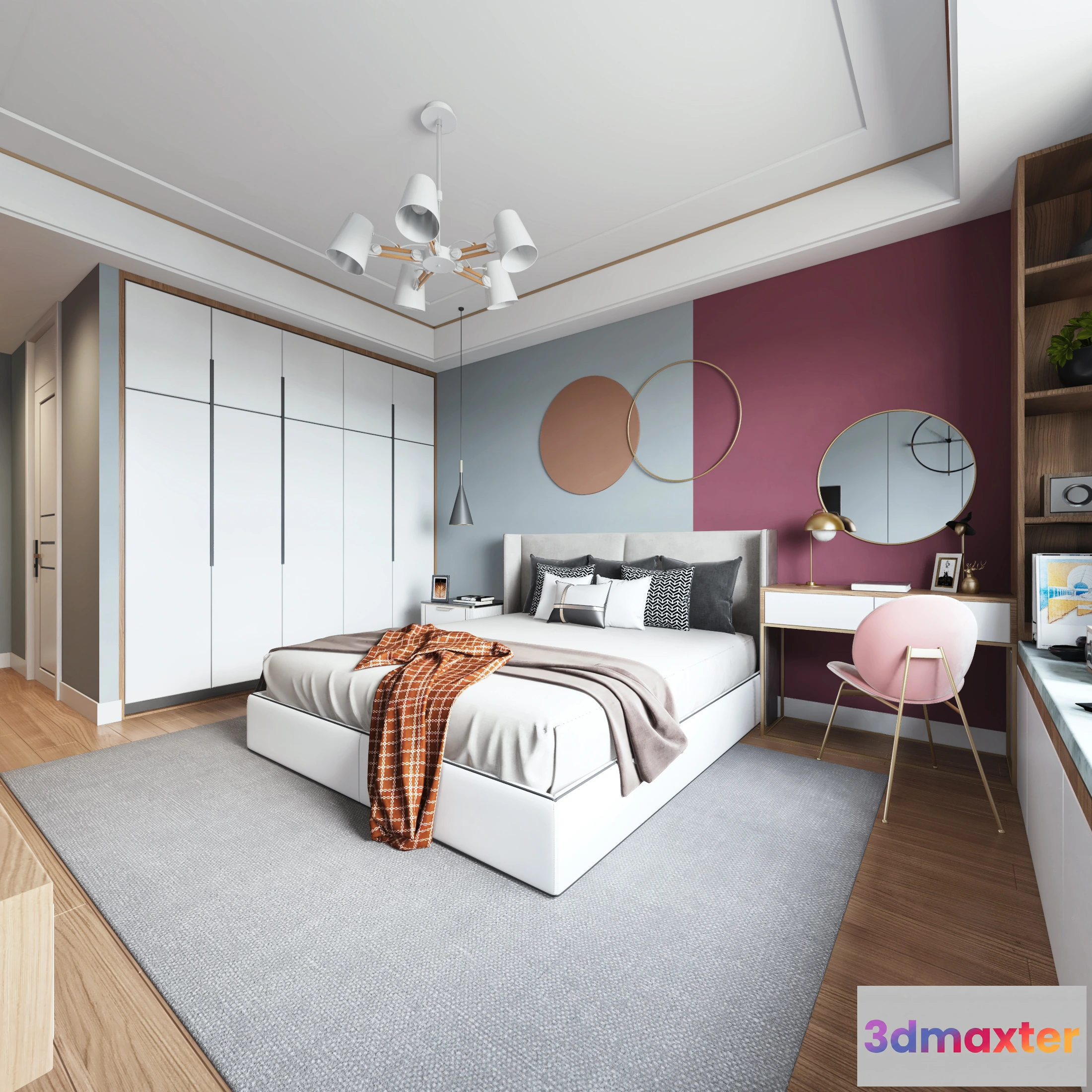 1365834 - Bedroom - Modern Style 3D Scenes - Interior Design - 044 3D Max
