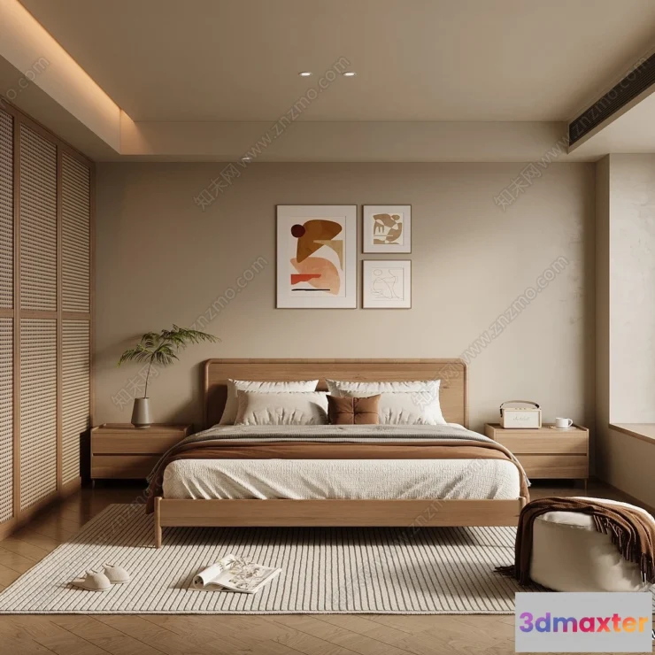 1365947 - Bedroom - 3D Interior Scenes - Modern Style - 3D Models - 209 3D Max