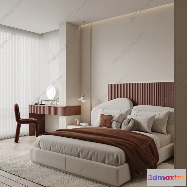 1366080 - Bedroom - 3D Interior Scenes - Modern Style - 3D Models - 211 3D Max