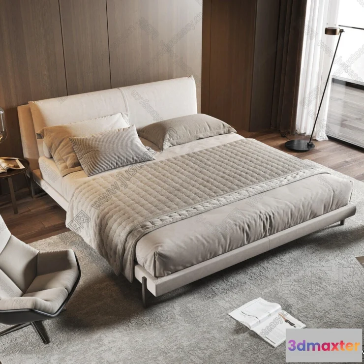 1366434 - Bedroom - 3D Interior Scenes - Modern Style - 3D Models - 216 3D Max