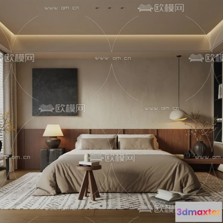 1366786 - Bedroom - 3D Interior Scenes - Modern Style - 3D Models - 221 3D Max