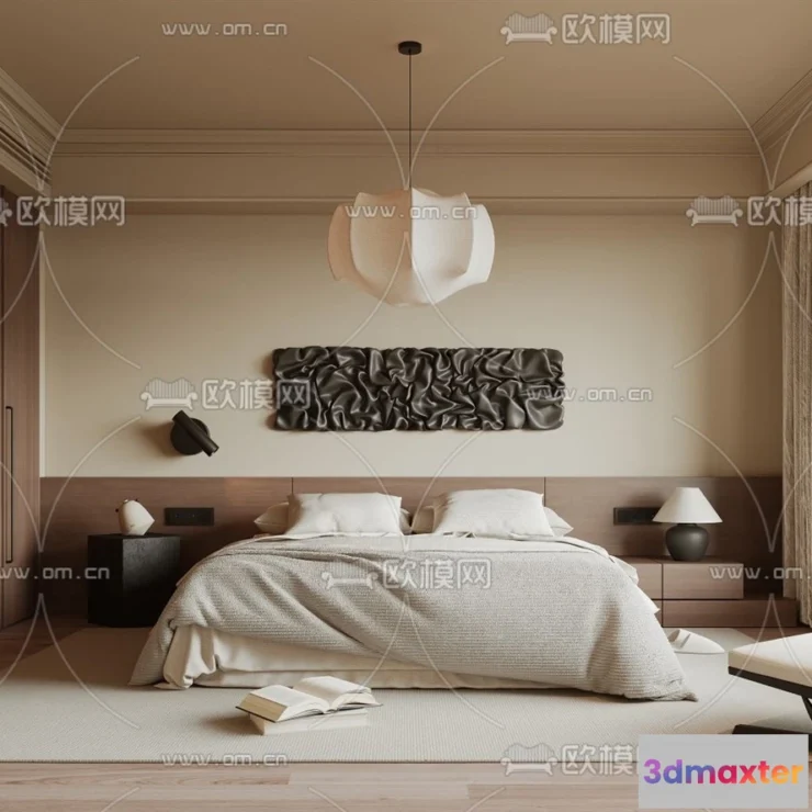 1367047 - Bedroom - 3D Interior Scenes - Modern Style - 3D Models - 225 3D Max