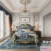 1368469 - Bedroom 3D Interior Scene Model - European Style - 001 3D Max