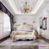 1369637 - Bedroom 3D Interior Scene Model - European Style - 018 3D Max