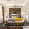 1370223 - Bedroom 3D Interior Scene Model - European Style - 027 3D Max
