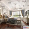 1370299 - Bedroom 3D Interior Scene Model - European Style - 028 3D Max