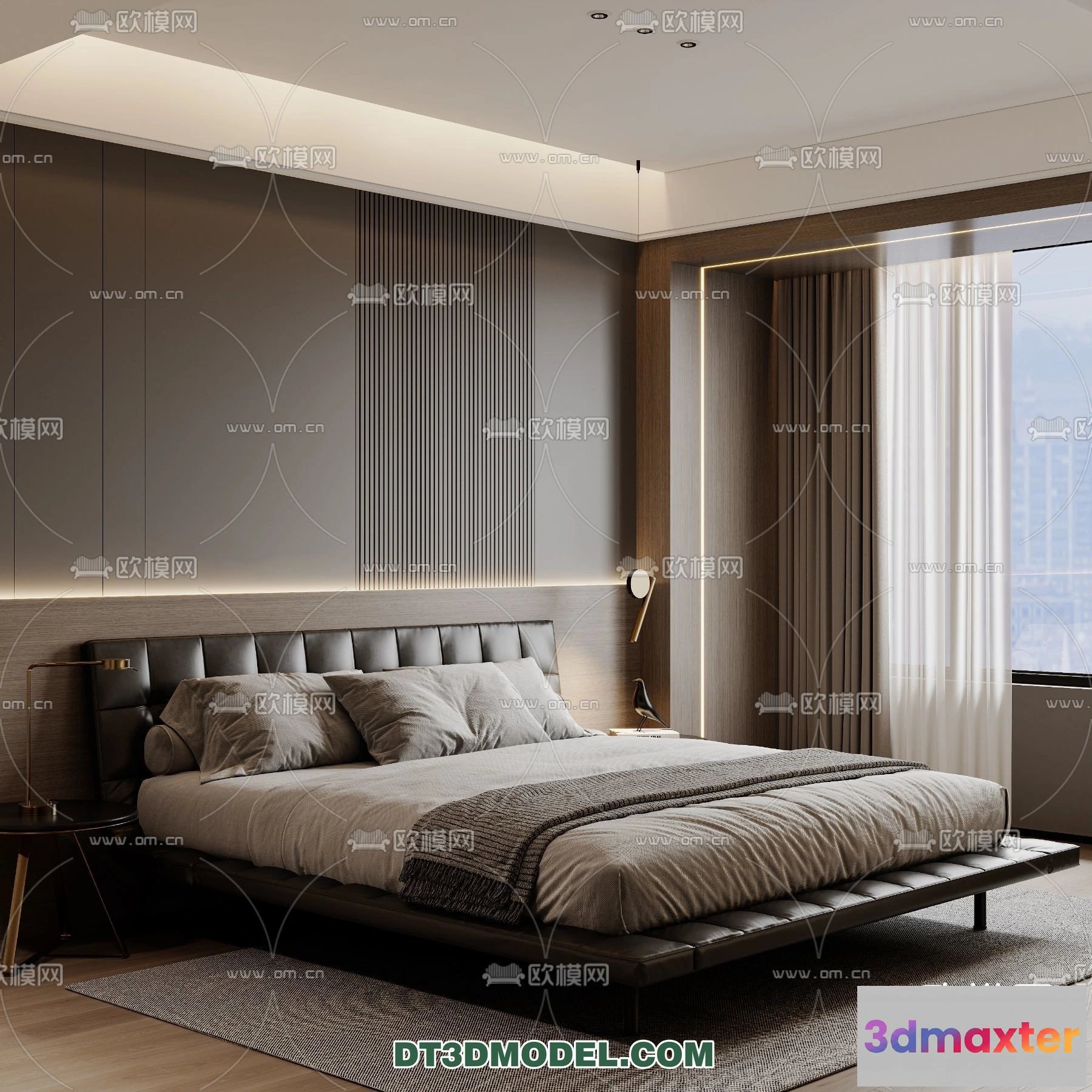 1370328 - Bedroom - Italian Style - Interior 3D Scene - 010 3D Max